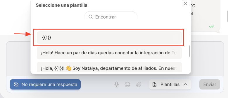 <p>Buscar en esta lista el patrón: {{1}} y seleccionarlo</p>